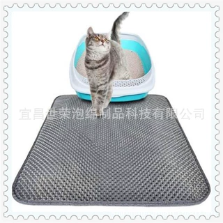 湖南定制猫厕所垫子防猫砂带出双层垫子猫猫易清洗抓垫量大从优