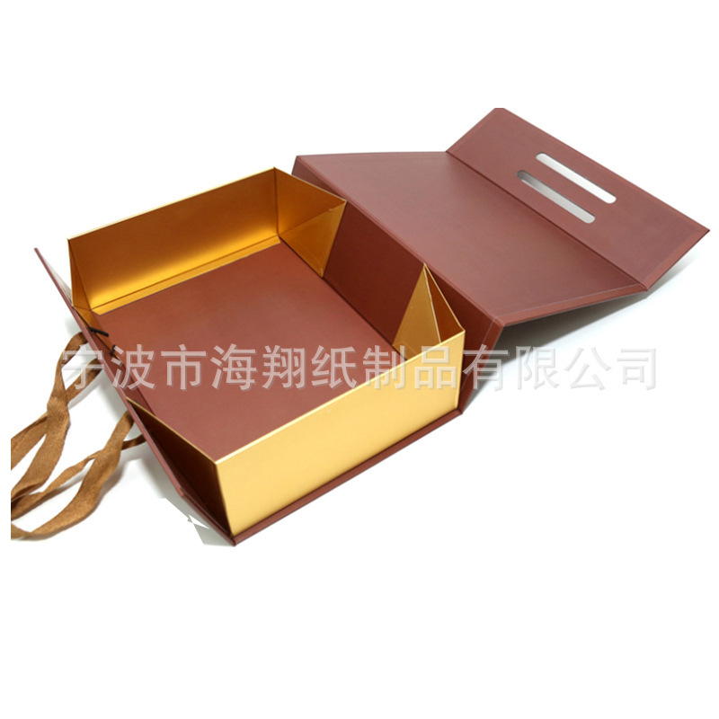 手提礼品盒加 工定 制 食品中秋月饼包装盒 翻盖包装盒厂家批发