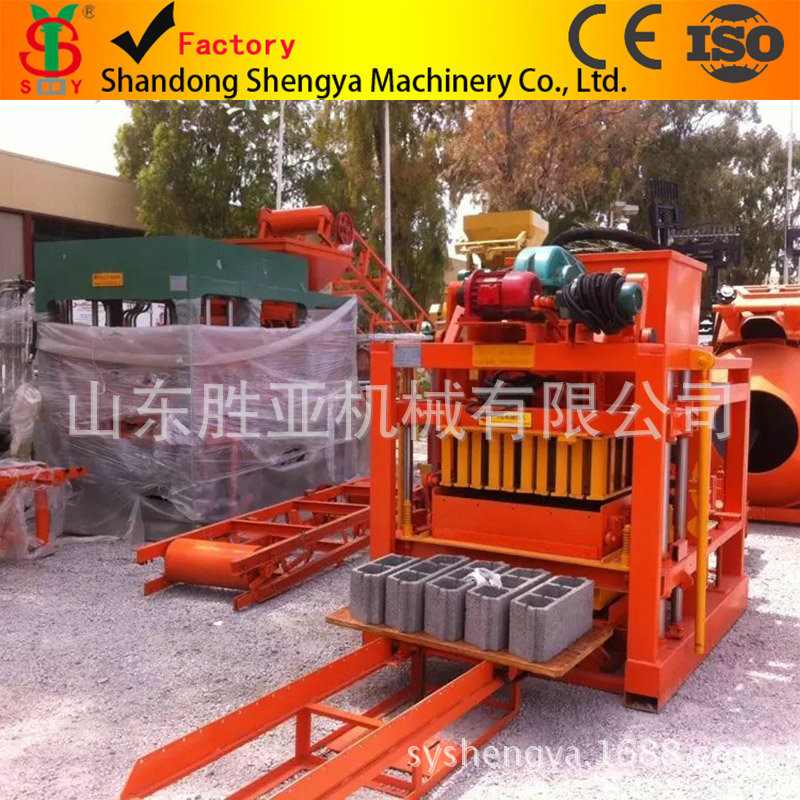 销售QTJ4-26C小型全自动制砖机 全自动砖机生产线