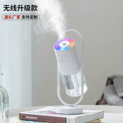 Cross-border e-commerce Magic Shadow Rotating Humidifier Wireless 360° Moisturizing Atomizer USB Charging Projector Light Car Portable
