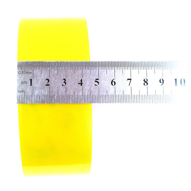 Cinta de embalaje transparente, cinta de flejado logística en rollo grande, cinta de advertencia amarilla