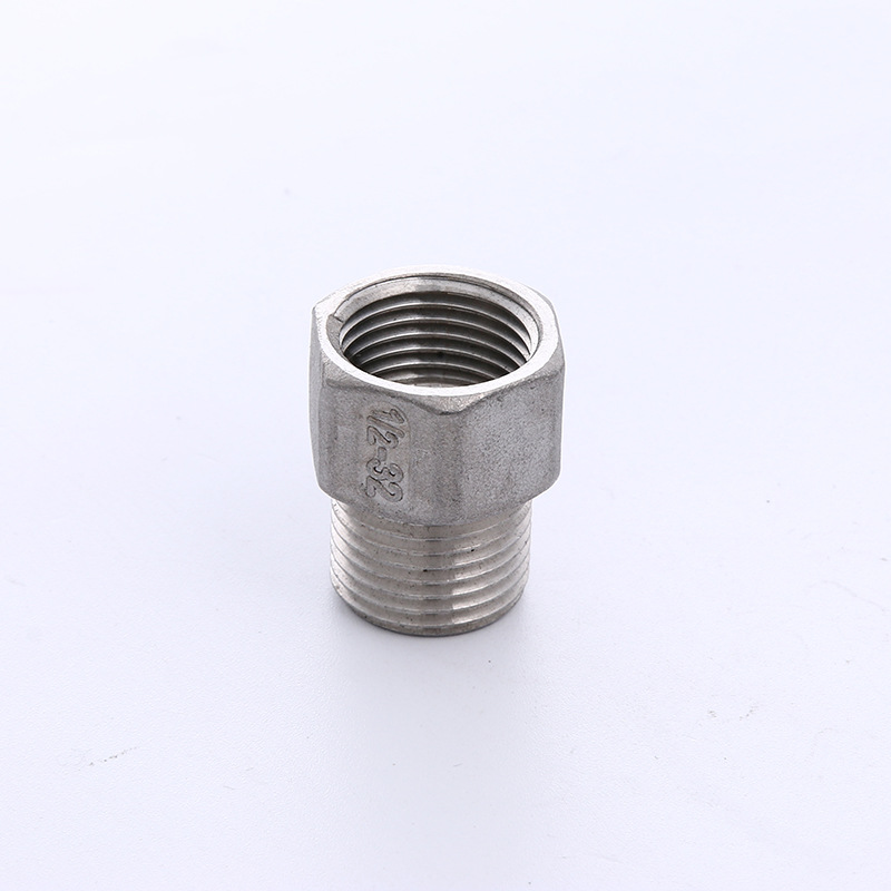 304不锈钢六角内外丝接头4分加厚内外丝直接DN15水管内外接头