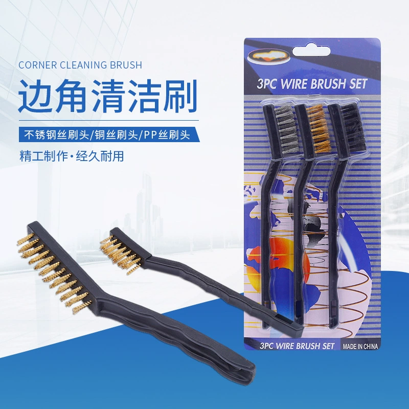 Тип зубной щетки Маленькая проволочная щетка Промышленная зубная щетка Очистка Удаление ржавчины Мини-медная проволока Проволока из нержавеющей стали Нейлоновая щетка