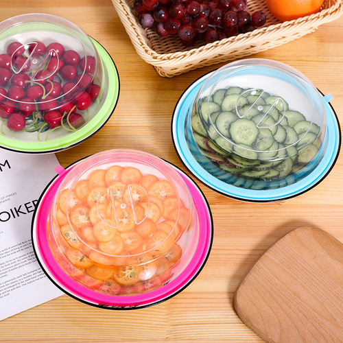 Stackable refrigerator fresh-keeping plate cover dust-proof bowl cover anti-splash oil cover refrigerator fresh-keeping cover kitchen storage cover