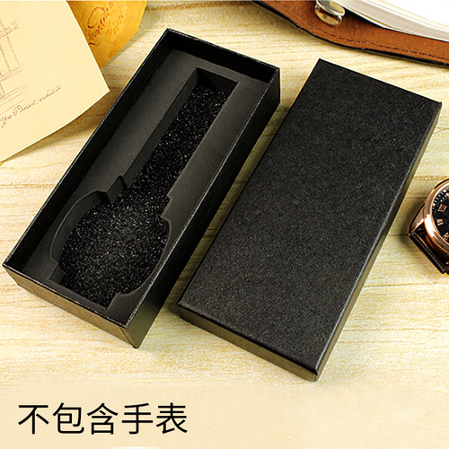 Black long universal watch box manufacturer supplies wholesale watch packaging box gift box watch box plus logo