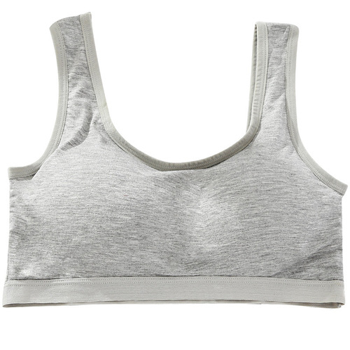 Bonas Girls Japanese Underwear Women's No Wire Rings Junior High School and High School Girls Big Breasts Show Small Bra Thin Style Summer