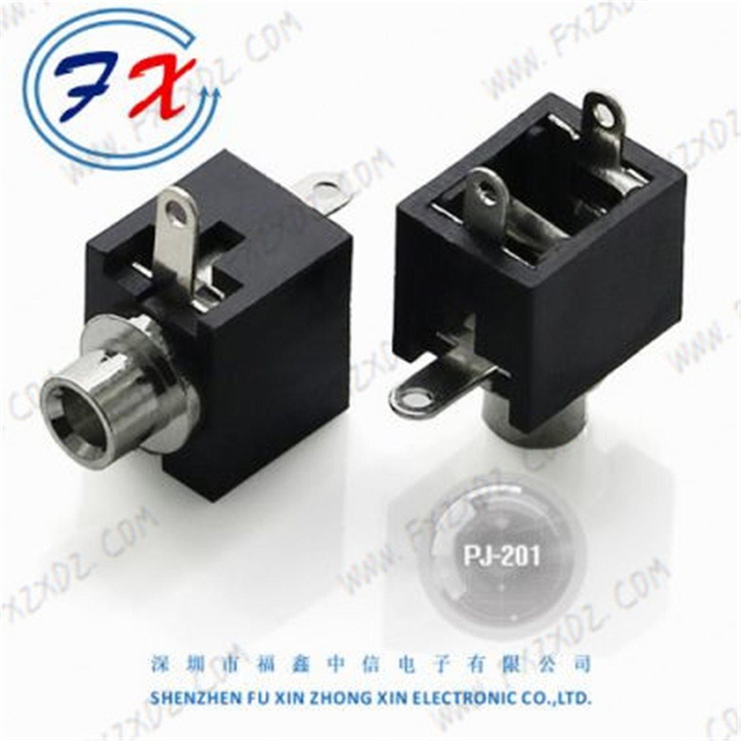福鑫【厂家供应】PJ-201光孔2.5耳机插座3脚2.5mm插口母座