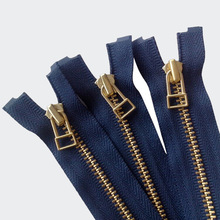 供应YKK吉田拉链3号金铜自锁闭尾拉链ykk金属铜拉链品质有保障