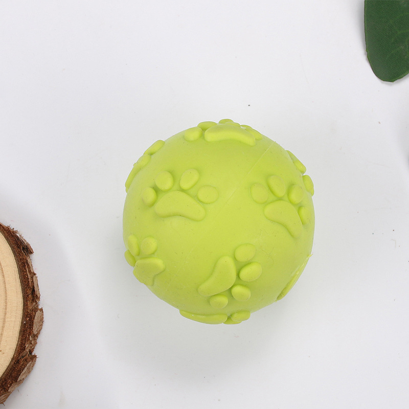 Fabricantes al por mayor tpr huellas de pies juguetes de pelota mascotas juguetes perros juguetes sonoros interactivos resistentes a la mordida juguetes Teddy Corky