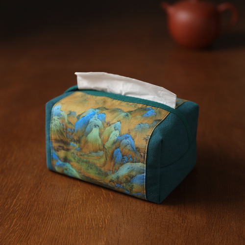 Erya Tea Ceremony Ancient Canvas Art Tissue Cover Tissue Bag Tissue Bag Tissue Box Tissue Box Tissue Pack Tissue Box