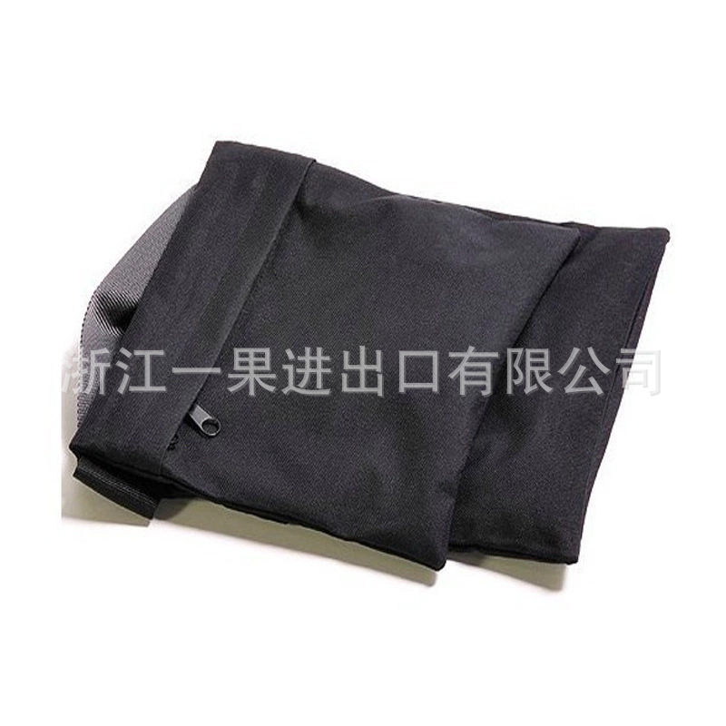 Fotografía luz de techo doble cremallera equilibrio bolsa de arena negro estudio de la vela pesada bolsa de arena sin gancho