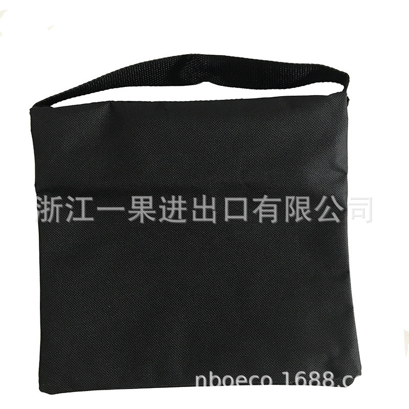 Fotografía luz de techo doble cremallera equilibrio bolsa de arena negro estudio de la vela pesada bolsa de arena sin gancho