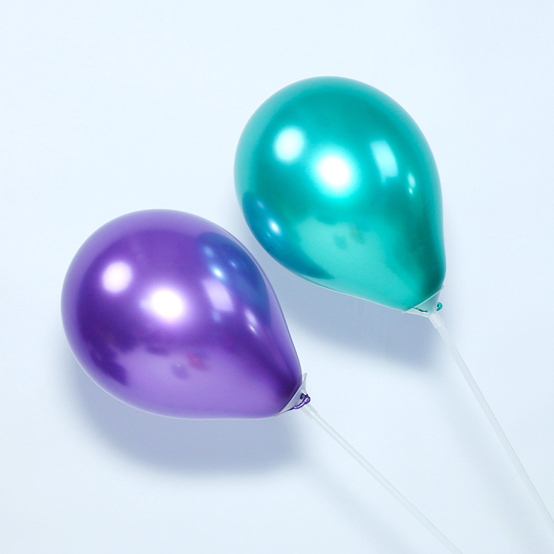 Globo de metal de 5 pulgadas arreglo de sala de bodas globo de arco 100 unids/bolsa decoración de fiesta de cumpleaños globo de metal cromado