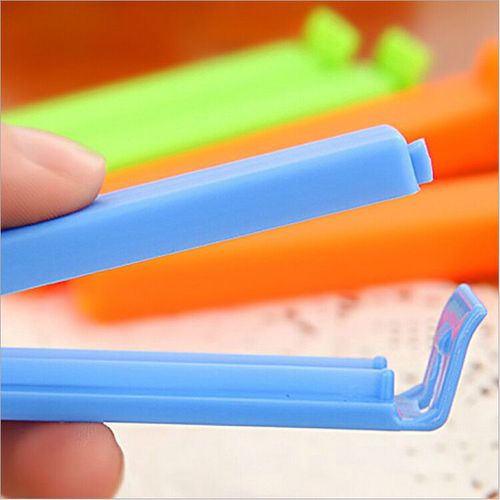 Factory direct supply of fashionable and cute candy color sealing clips creative plastic bag sealing clips plastic tea clip sealing machine