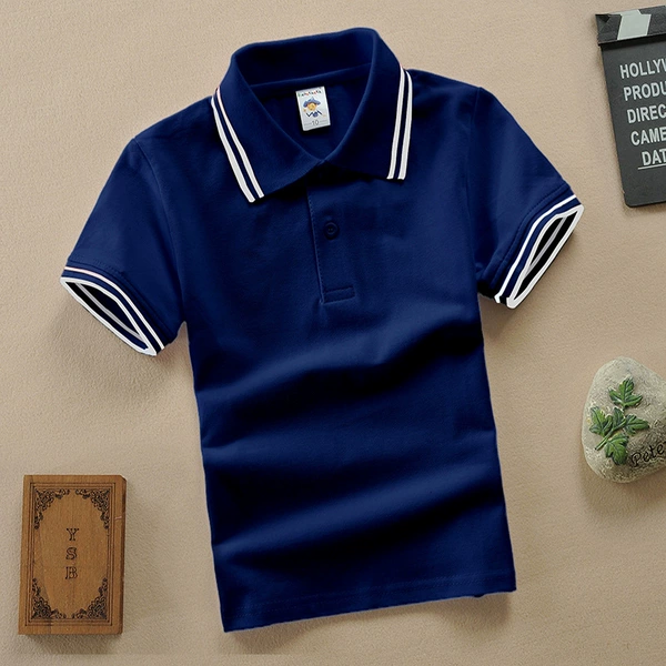 The contrast collar hidden blue blue