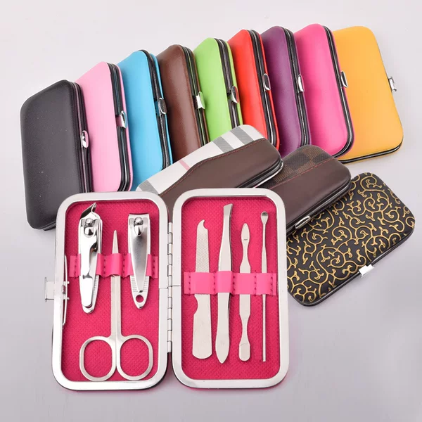 7-piece nail clipper set, nail grooming tool set, manicure tool set, nail art set, LOGO