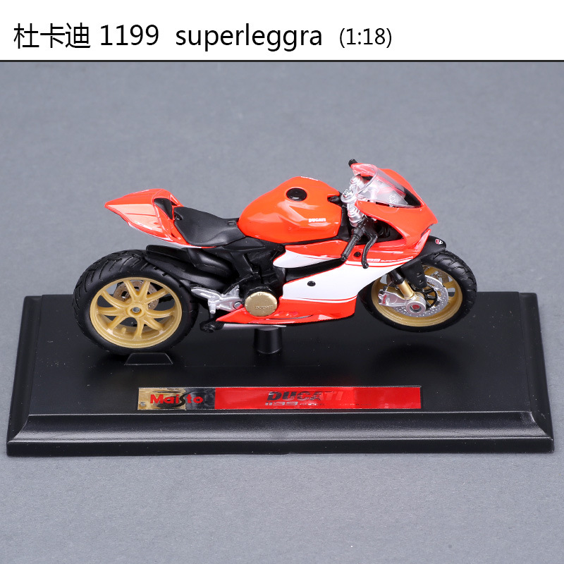 Maisto 1 18 du Kadi panigalai V4S motocicleta modelo de coche de juguete simulación de aleación de la motocicleta adornos