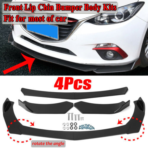 Comercio exterior de la modificación del coche de Venta caliente Universal de cuatro segmentos combinación pala delantera señaló tamaño cabeza redonda rodeado alerón delantero