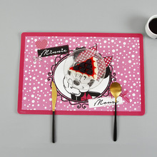 简约北欧风卡通印花儿童西餐垫塑料pp隔热餐垫印刷PP环保餐垫