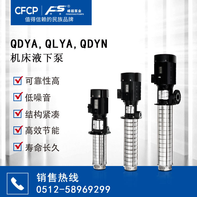 江苏峰超泵业供应CDLK机床液下泵 不锈钢机床液下泵 机床多级液