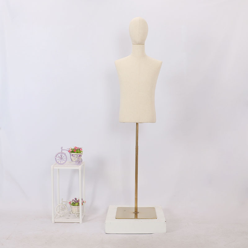 Maniquí de lino de medio cuerpo para hombre adulto, para tienda de ropa, para vestidos de novia, perchero para ropa, perchero para pantalones, perchero para zapatos, cabeza de maniquí image 7