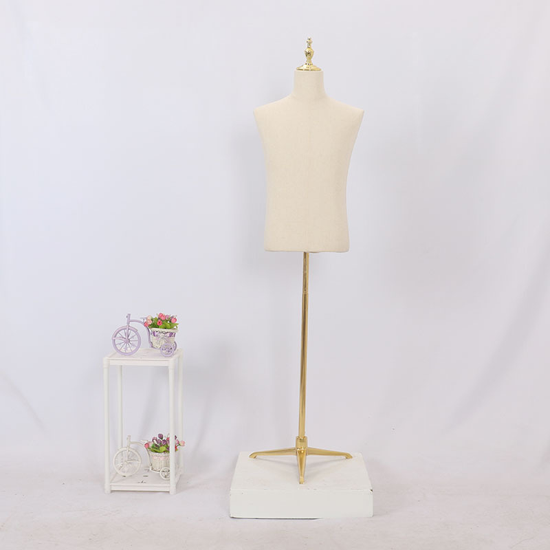 Maniquí de lino de medio cuerpo para hombre adulto, para tienda de ropa, para vestidos de novia, perchero para ropa, perchero para pantalones, perchero para zapatos, cabeza de maniquí image 12
