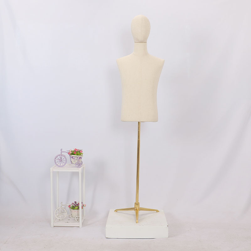 Maniquí de lino de medio cuerpo para hombre adulto, para tienda de ropa, para vestidos de novia, perchero para ropa, perchero para pantalones, perchero para zapatos, cabeza de maniquí image 13