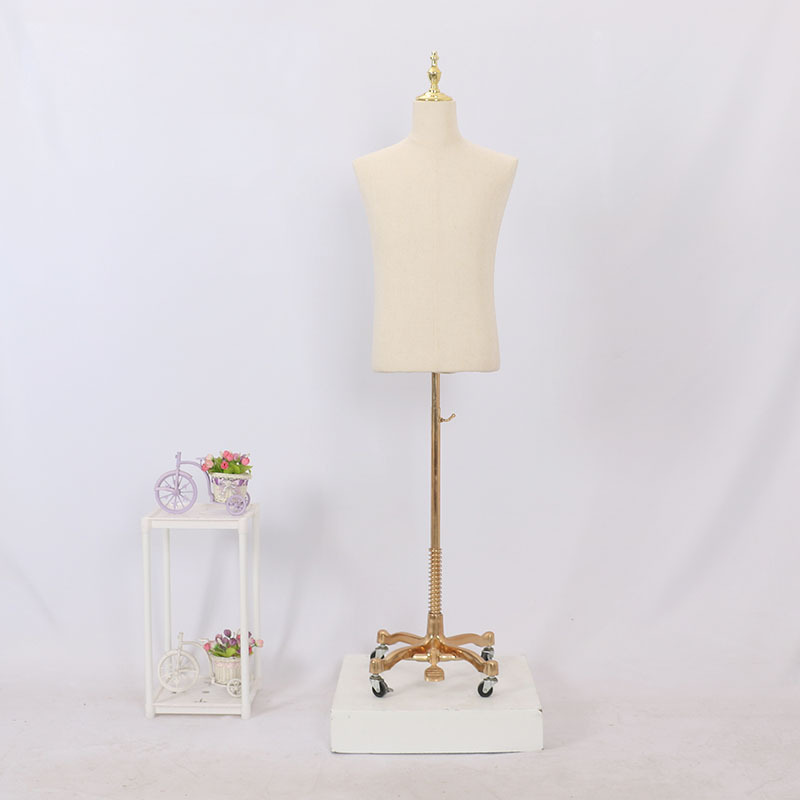 Maniquí de lino de medio cuerpo para hombre adulto, para tienda de ropa, para vestidos de novia, perchero para ropa, perchero para pantalones, perchero para zapatos, cabeza de maniquí image 18