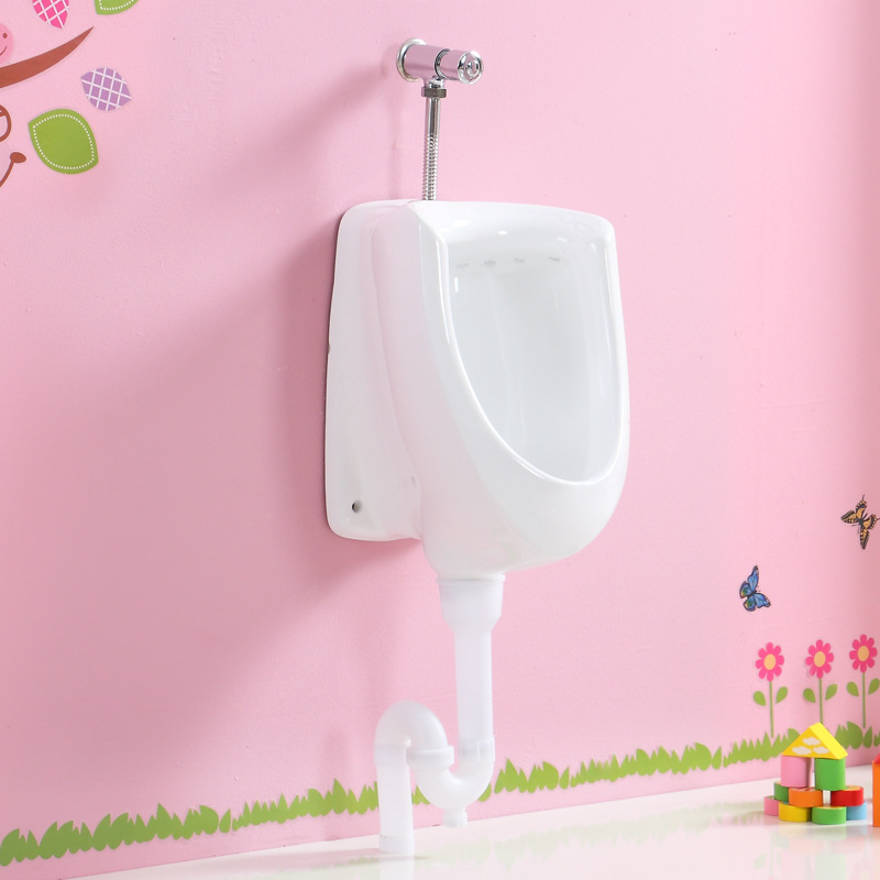 Orinal colorido infantil jardín de infantes de cerámica colgante inodoro niño niños orinal de pie montado en la pared urinario