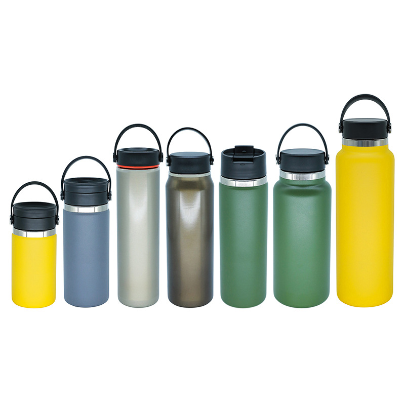 Cross-border new wide-mouth sweat-proof sports kettle large capacity 80oz to one gallon large-mouth insulation water bottle