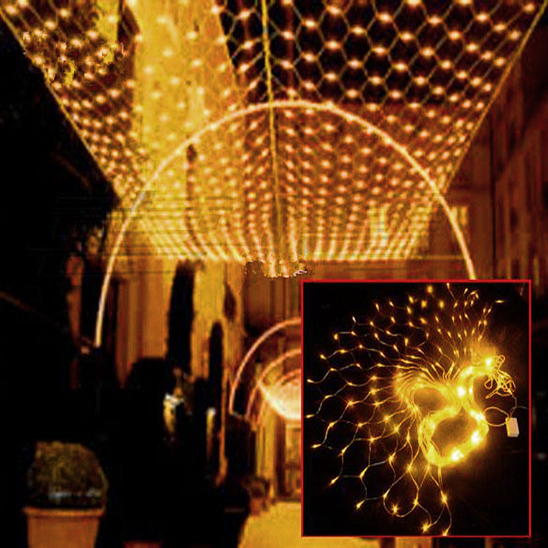 Transfronterizo luz neta LED intermitente luz de la secuencia de luz baja tensión 24V Solar al aire libre pesca neta luz césped vacaciones luz decorativa