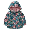 3098-7 dark green flowers