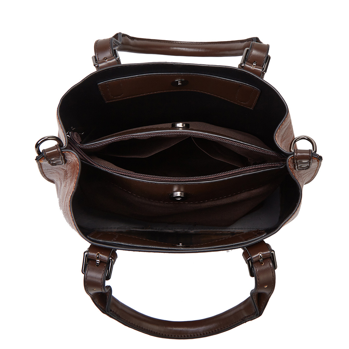 Foreign Trade New Style Women's Bag 2024 Fashion Women's Vintage Handbag Contrast Color Shoulder Women's Bag Large Bag Cross-border Supply