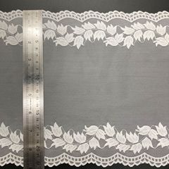 Elastic double wave leaves in the middle of the soft and skin-friendly lace can be made into head veil clothing boat socks lace accessories 