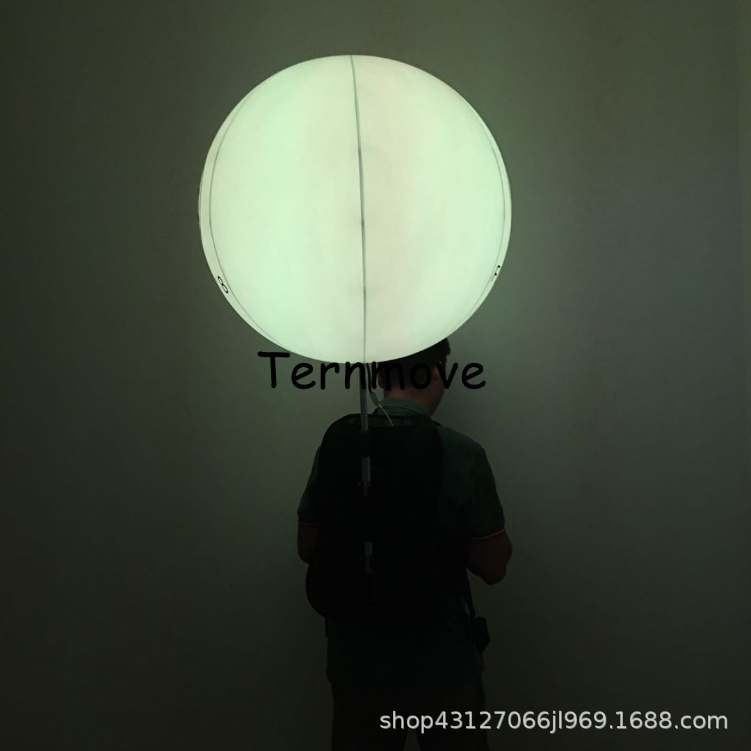 充气PVC背包球LED发光移动背包球夜光背包气球变色彩灯背包球气模