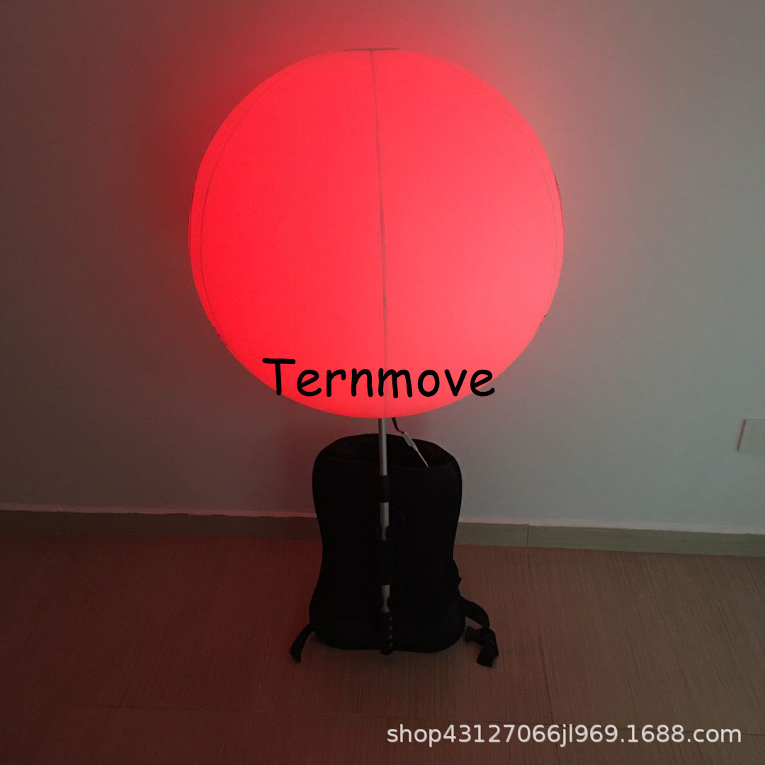 PVC充气背包球模型户外游行广告宣传展览背包球 彩色喷绘背包气球