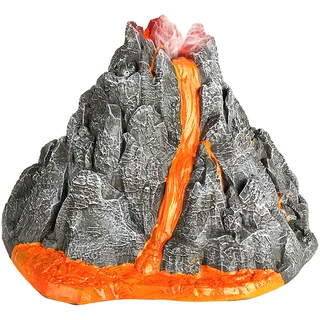 新品星予仿真火山 儿童喷雾火山模型过家家玩具恐龙场景摆件代发