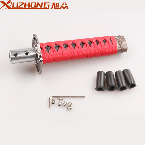 Aftermarket car modification samurai gear shift knob universal personalized gear shift knob handle 15CM short shift lever