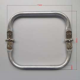 厂家直销箱包配件猛片夹铝管口金铝管袋口夹锰片夹口金