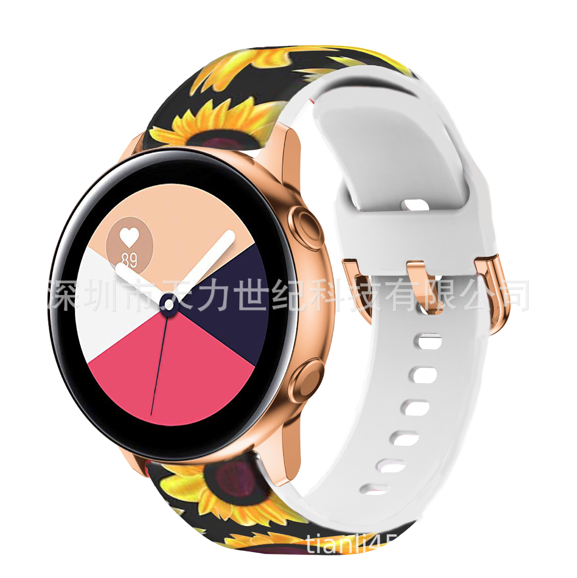 Para Samsung Galaxy reloj activo impreso correa de silicona watt4/5 reloj impreso Correa