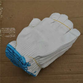 尼龙棉线混纺手套 防滑劳保纱手套 600克尼龙棉线