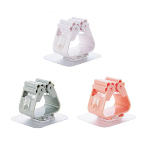 Traceless mop clip, no punching, multifunctional wall umbrella stand, mop stand hook, sticky hook, floor push stall supply