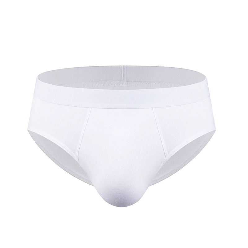 Pants, thin trousers, white yellow comfortable breathable underwear, mid rise