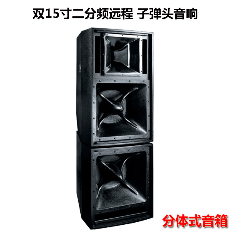 Doble altavoz profesional de 15 pulgadas de alta potencia de audio remoto de aluminio cuerno de agudos remoto