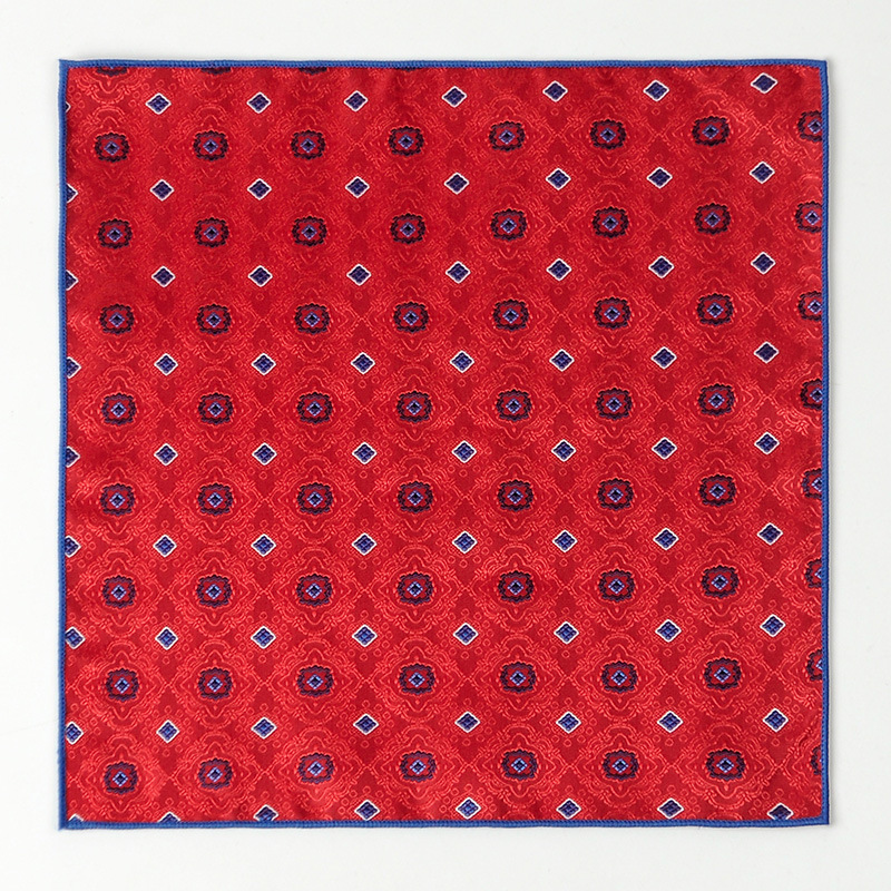 Corbata de hombre bufanda cuadrada pequeña al por mayor moda coreana de todo fósforo tendencia retro bordado patrón traje bufanda de bolsillo