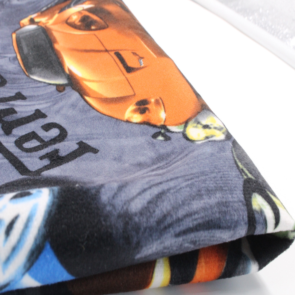 厂家仿超柔印花 0.5毛靠垫面料数码印花底布 经编布 经编面料