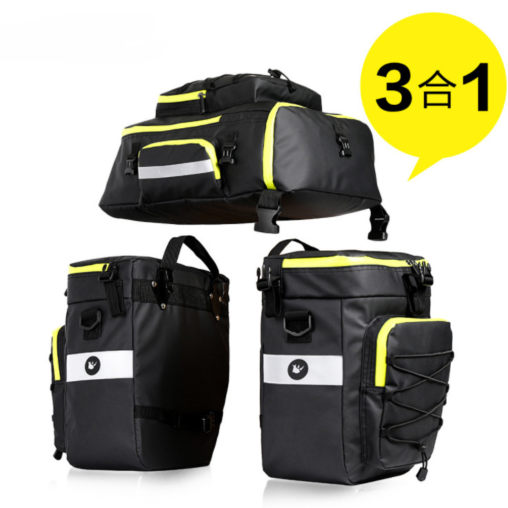 Rhinowalk Rhino Three-in-One Multifunctional Bicycle Rear Shelf Pack Waterproof Long-distance Sichuan-Xizang Line Equipment Rhinowalk Rhino Three-in-One Multifunctional Bicycle Rear Shelf Pack Waterproof Long-distance Sichuan-Xizang Line Equipment