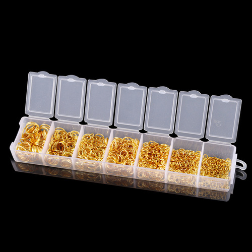 diy jewelry material package single ring flat ring jump ring iron ring bracelet necklace connecting buckle accessories earrings material set