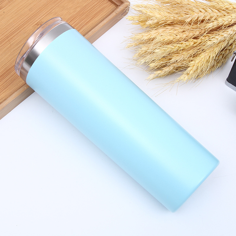 Vaso térmico de acero inoxidable 20oz, recto y de doble capa.