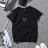 Couple clothing for beloved, T-shirt, long-sleeve, summer clothing, top, plus size, oversize, with short sleeve, with embroidery